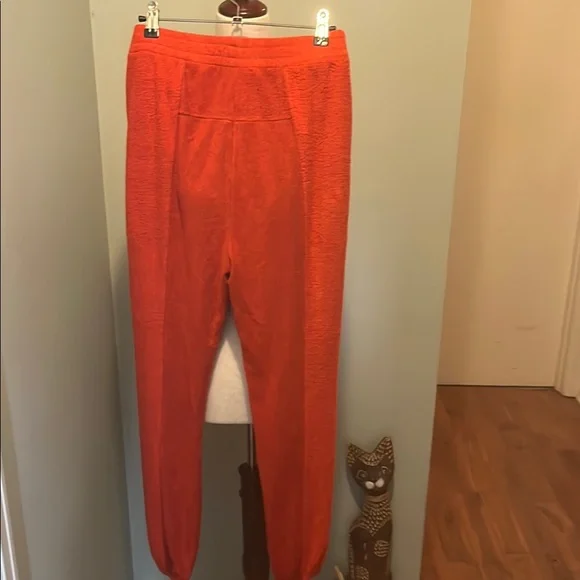Free People Red Jogger Pants - Picture 2 of 4